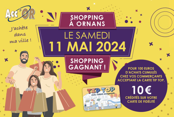 Samedi 11 Mai opération shopping gagnant à Ornans